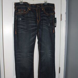 True Religion Men's Ricky Relaxed Straight Jeans W40